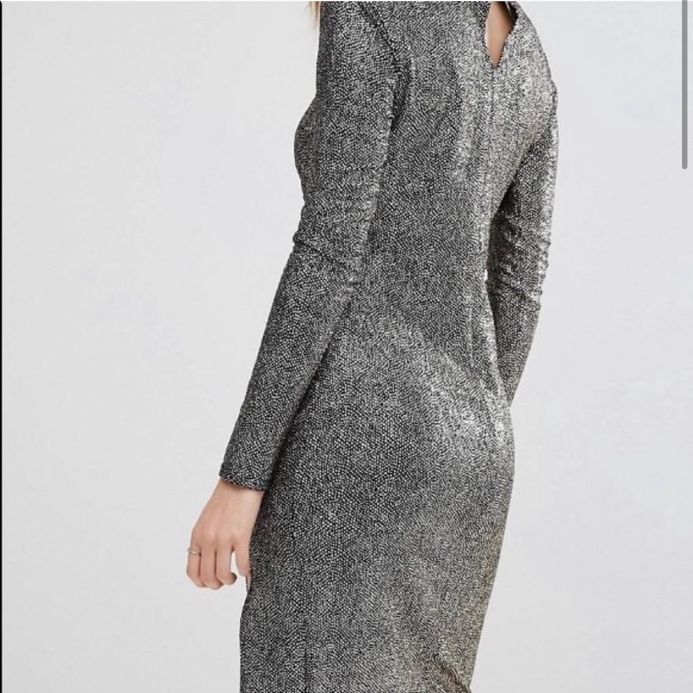 NWT ASOS Metallic Dress - Picture 2 of 4